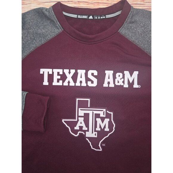 Texas A&M Aggies Adidas Crewneck Sweatshirt XXL - Picture 4 of 6